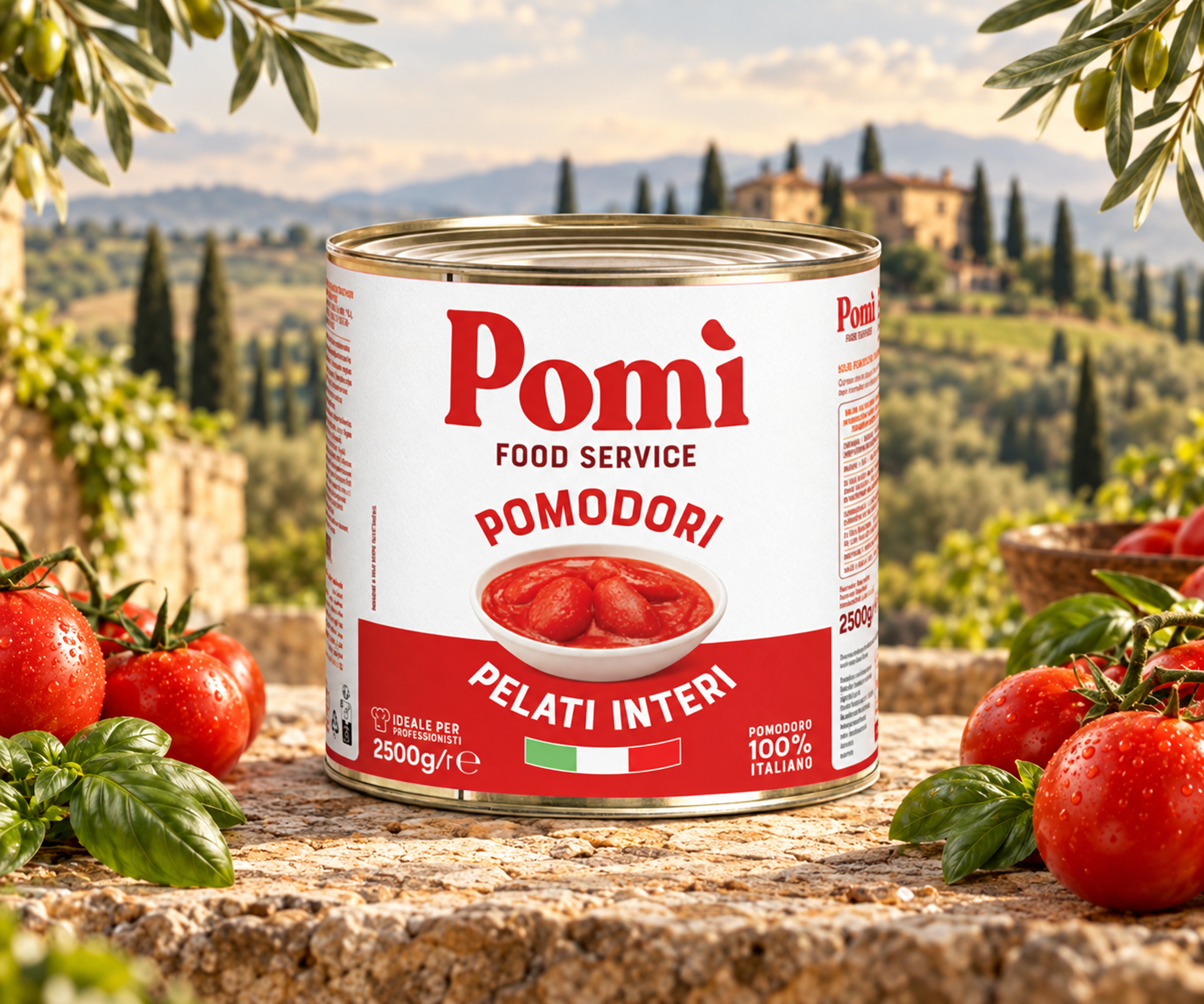 Pomi Whole Peeled Tomatoes